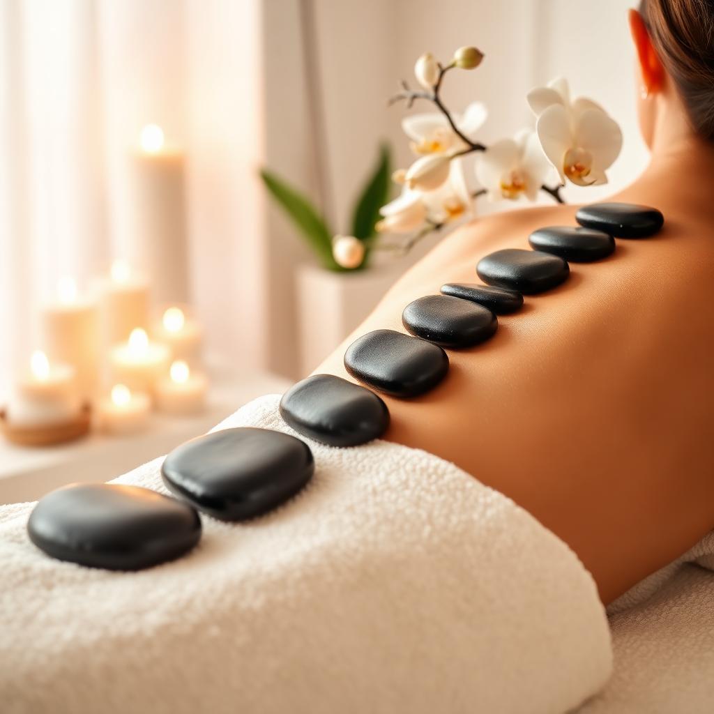 Sıcak Taş İskenderun Armonia Spa masaj uygulaması